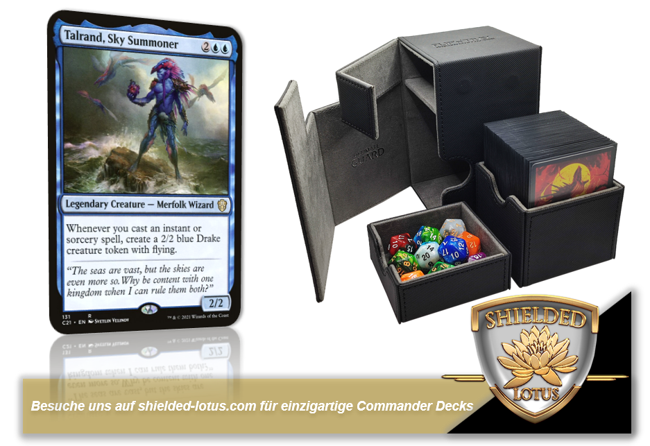 MTG Magic the Gathering Commander Deck - Talrand, Sky Summoner (Spells Shielded Lotus MTG Magic the Gathering Commander Deck - Talrand, Sky Summoner (Spells Shielded Lotus