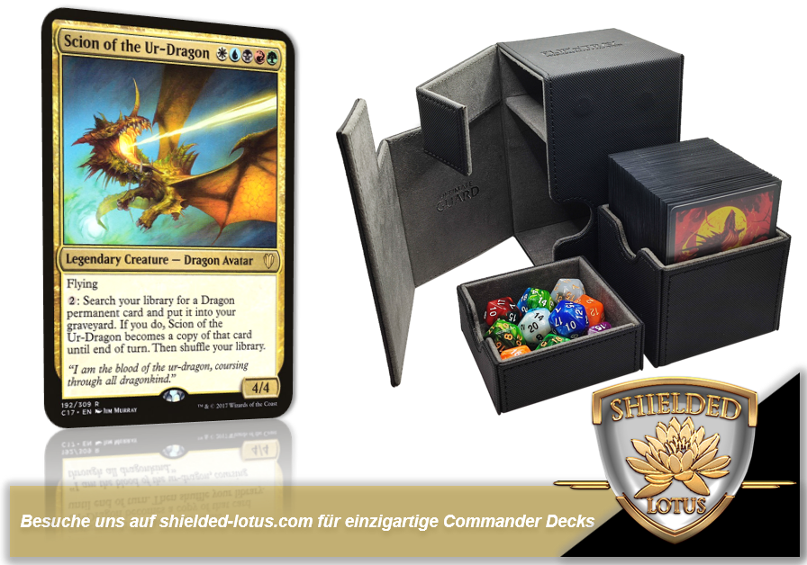 MTG Magic 100-Karten Commander Deck - Scion of the Ur-Dragon (Drachen, Reanimation)