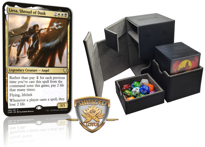 MTG Magic the Gathering Commander Deck - Liesa, Shroud of Dusk (Lifega Shielded Lotus MTG Magic the Gathering Commander Deck - Liesa, Shroud of Dusk (Lifega Shielded Lotus