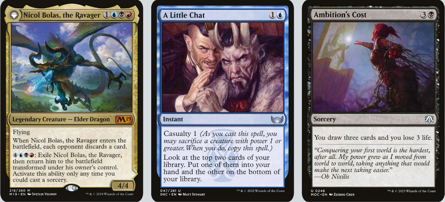Trading Card Game Deck MTG Commander Deck Nicol Bolas, The Ravager 100-Card Custom Grixis Deck (Used) 100 Card Commander Deck Trading Card Game Deck MTG Commander Deck Nicol Bolas, The Ravager 100-Card Custom Grixis Deck (Used) 100 Card Commander Deck