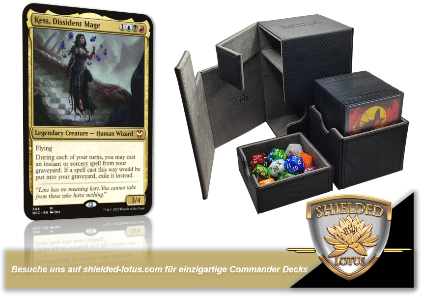 MTG Magic the Gathering Commander Deck - Kess, Dissident Mage (Spellsl Shielded Lotus MTG Magic the Gathering Commander Deck - Kess, Dissident Mage (Spellsl Shielded Lotus