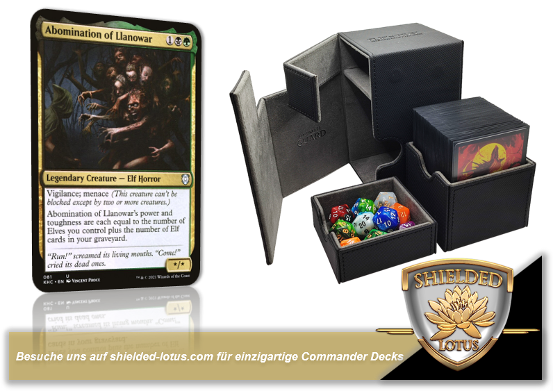 MTG Magic the Gathering Commander Deck - Abomination of Llanowar (Elves, Elfen)