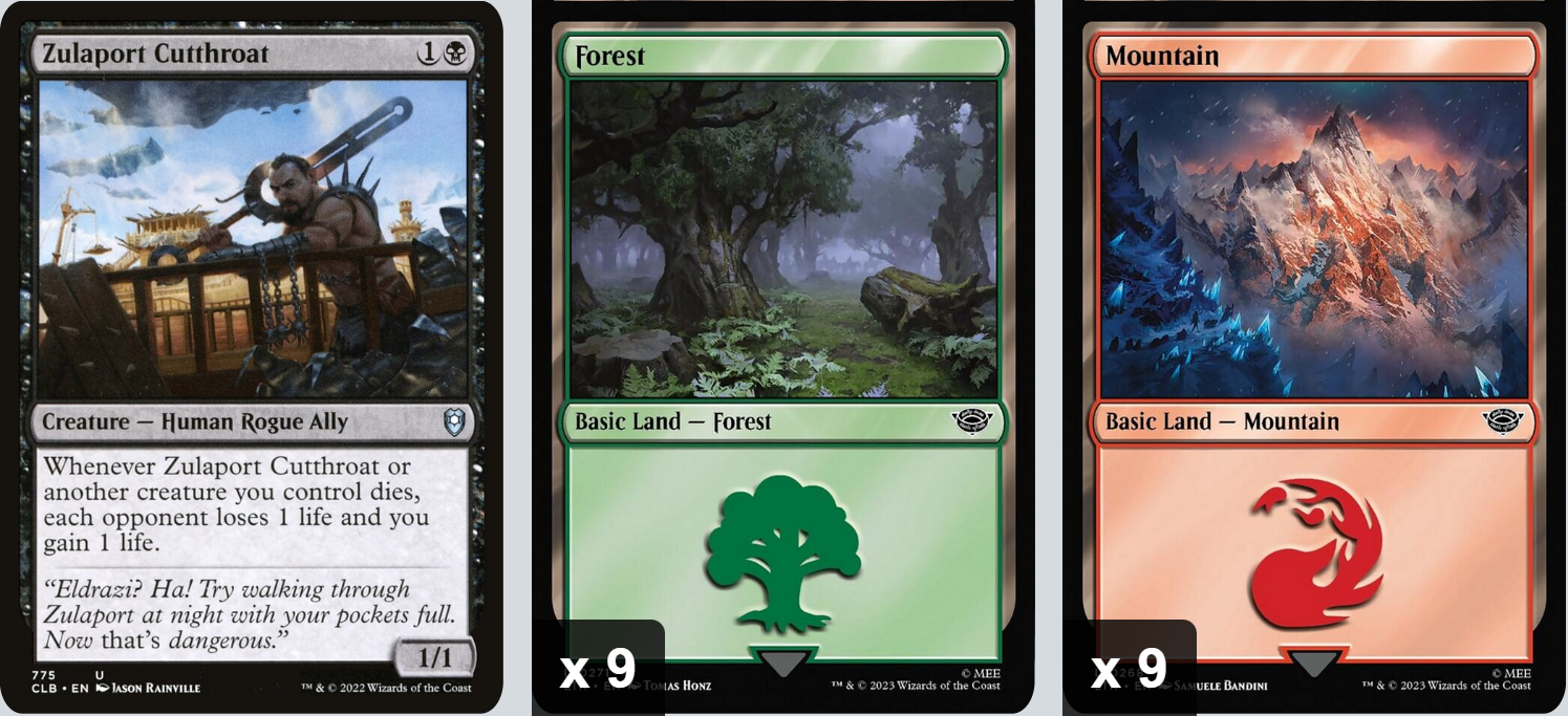 MTG Magic the Gathering Commander Deck - Prossh, Skyraider of Kher