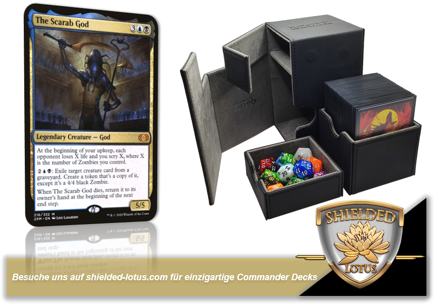 MTG Magic the Gathering Commander Deck - The Scarab God (Zombie Tribal Shielded Lotus MTG Magic the Gathering Commander Deck - The Scarab God (Zombie Tribal Shielded Lotus