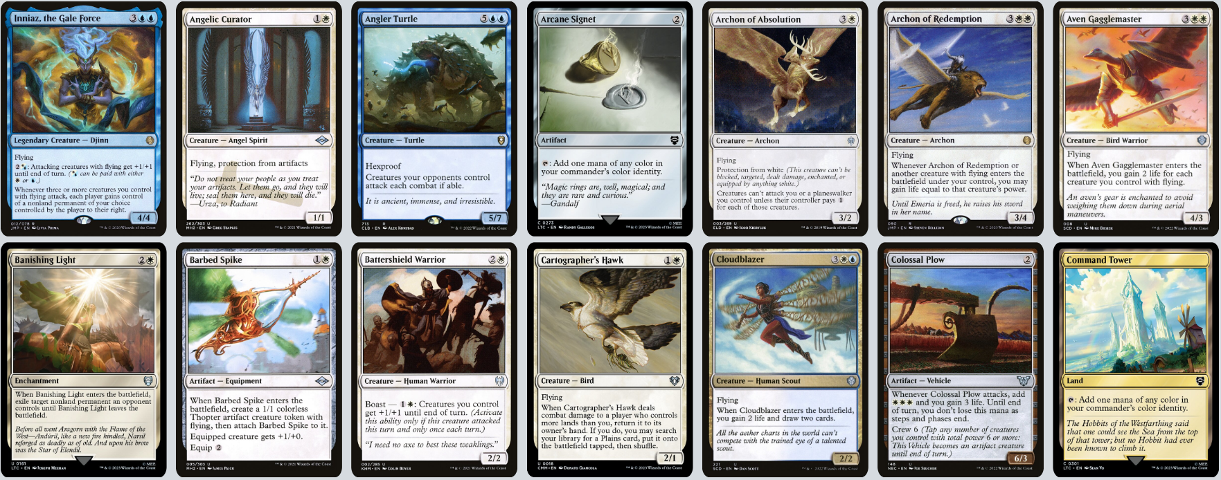 MTG Magic the Gathering Commander Deck - Inniaz, the Gale Force (Flying Destruction)