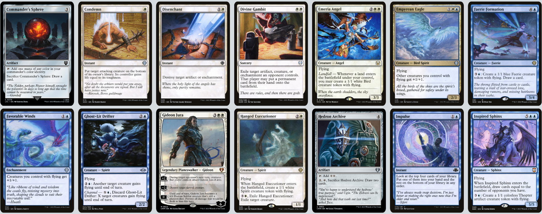MTG Magic the Gathering Commander Deck - Inniaz, the Gale Force (Flying Destruction)