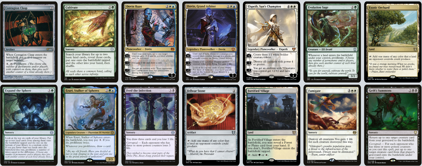 MTG Magic the Gathering Commander Deck - Atraxa, Paetor's Voice (Poison & Planeswalker)