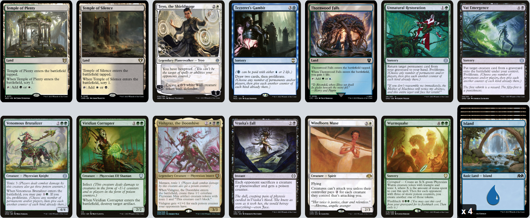 MTG Magic the Gathering Commander Deck - Atraxa, Paetor's Voice (Poison & Planeswalker)