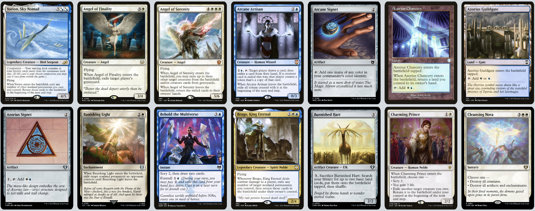 MTG Magic the Gathering Commander Deck - Yorion, Sky Nomad (Blink)