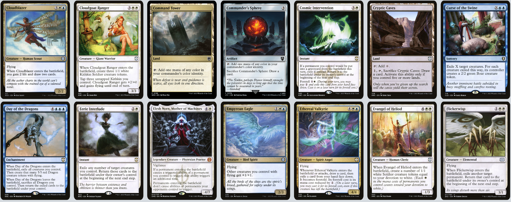 MTG Magic the Gathering Commander Deck - Yorion, Sky Nomad (Blink)