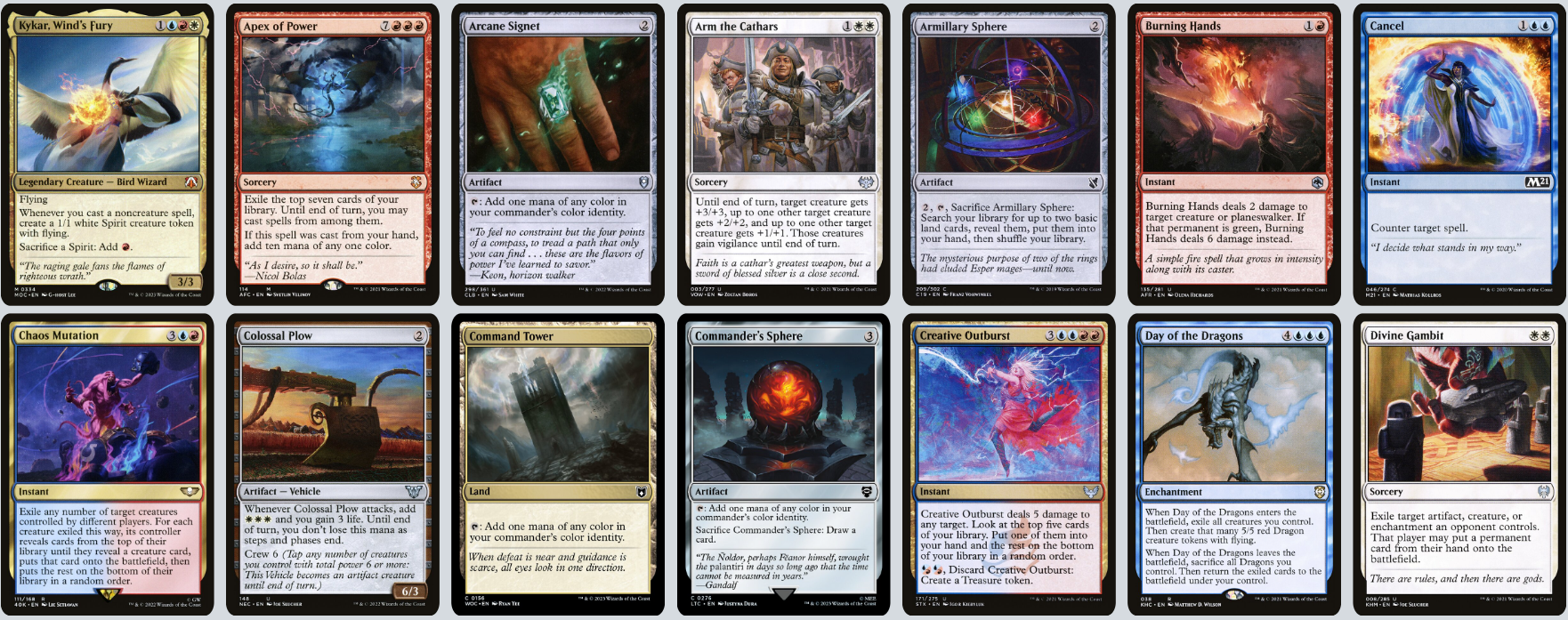 MTG Magic the Gathering Commander Deck - Kykar, Wind's Fury (Spellsinger)