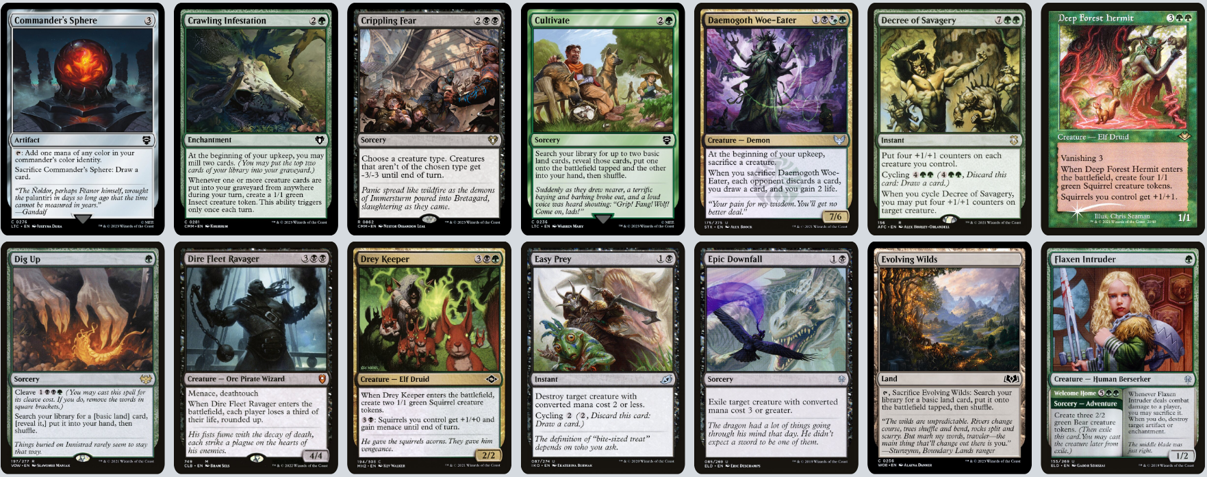 MTG Magic the Gathering Commander Deck - Chatterfang, Squirrel General (Squirrel Aristocrats)