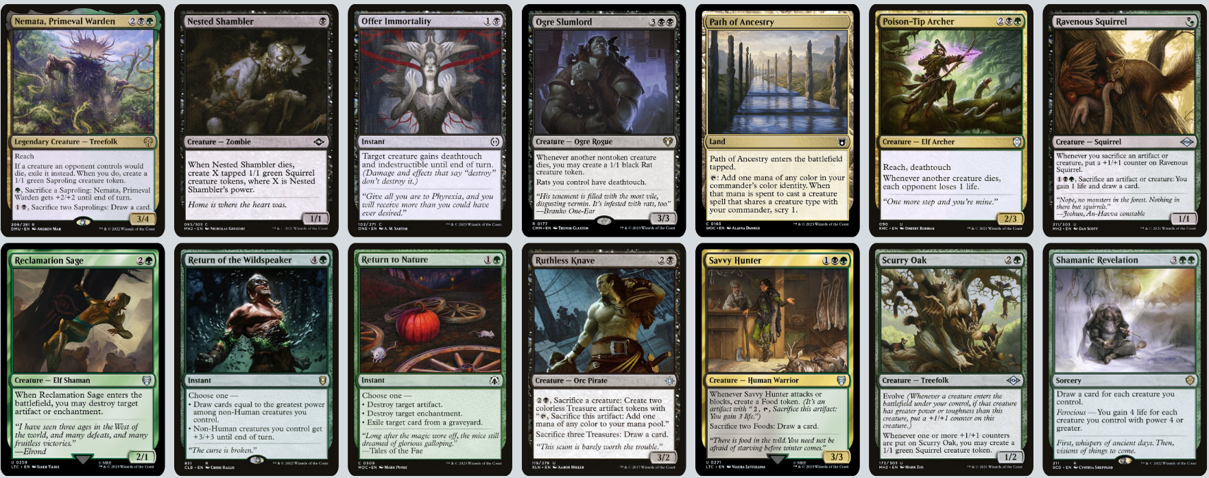 MTG Magic the Gathering Commander Deck - Chatterfang, Squirrel General (Squirrel Aristocrats)