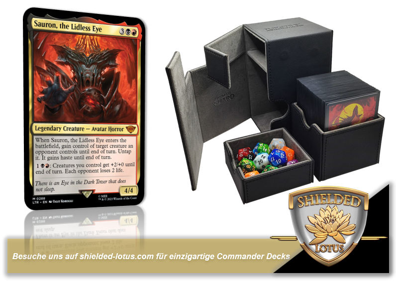 MTG Magic the Gathering Commander Deck - Sauron, the Lidless Eye (Orcs, Amass)