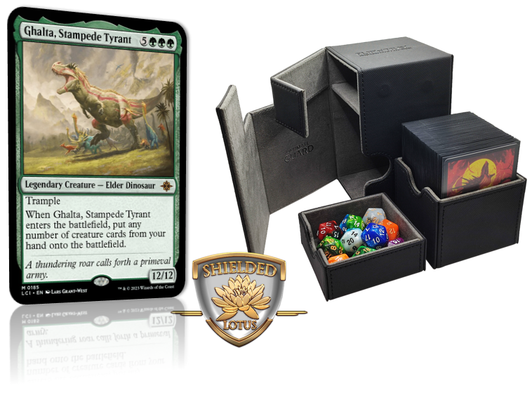 mtg ghalta commander deck Ghalta, Primal Hunger - Magnetic Commander Showcase Deck Box