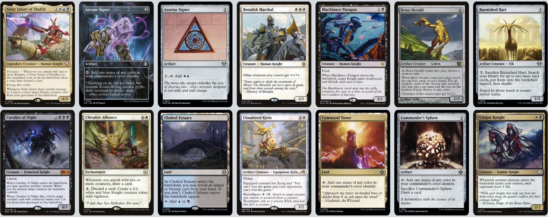 MTG Magic the Gathering Commander Deck - Sidar Jabari (Knights, Ritter)
