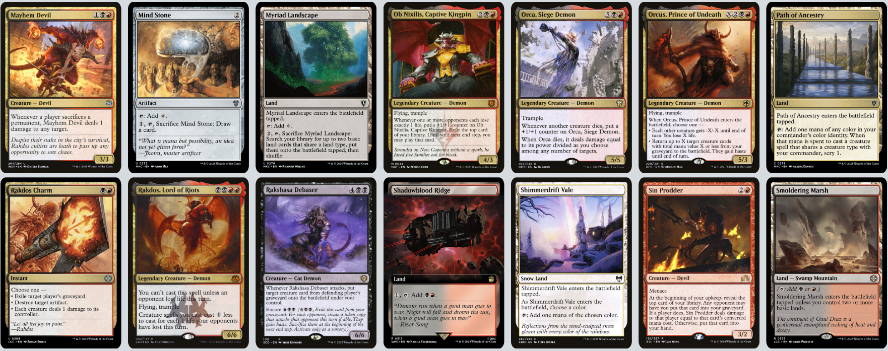 MTG Magic the Gathering Commander Deck - Raphael, Fiendish Savior (Demons & Devils)