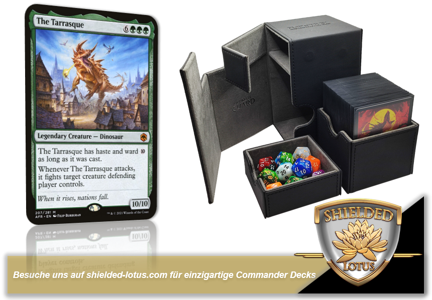 MTG Magic the Gathering Commander Deck - The Tarrasque (Stompy Green)   Shielded Lotus