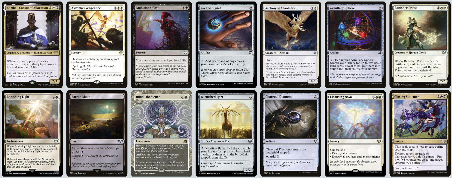 MTG Magic the Gathering Commander Deck - Kambal, Consul of Allocation (Lifegain & Stax)