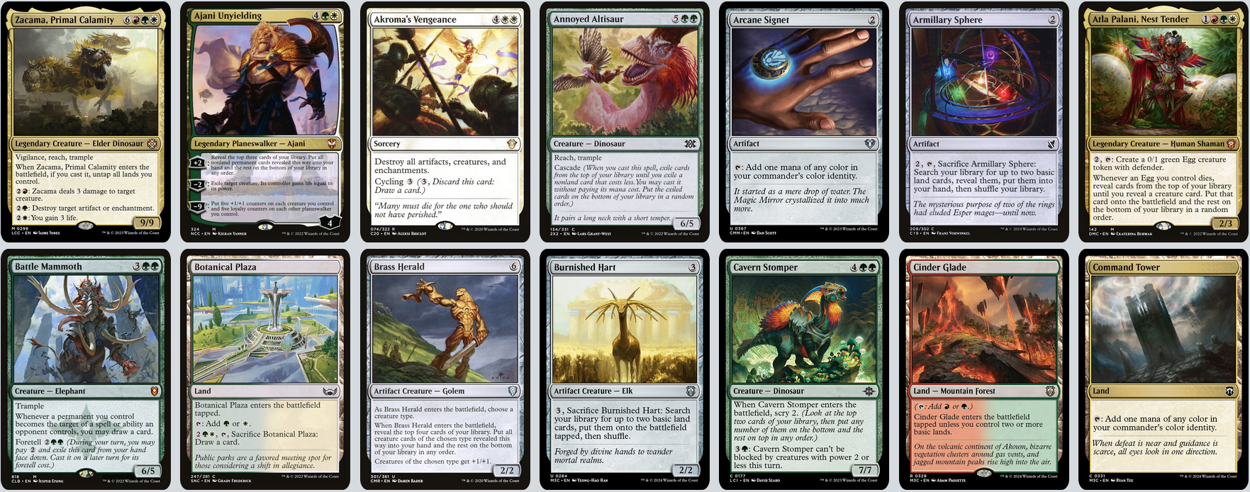 MTG Magic 100-Karten Commander Deck - Zacama, Primal Calamity (Dinosaurier, Elder)