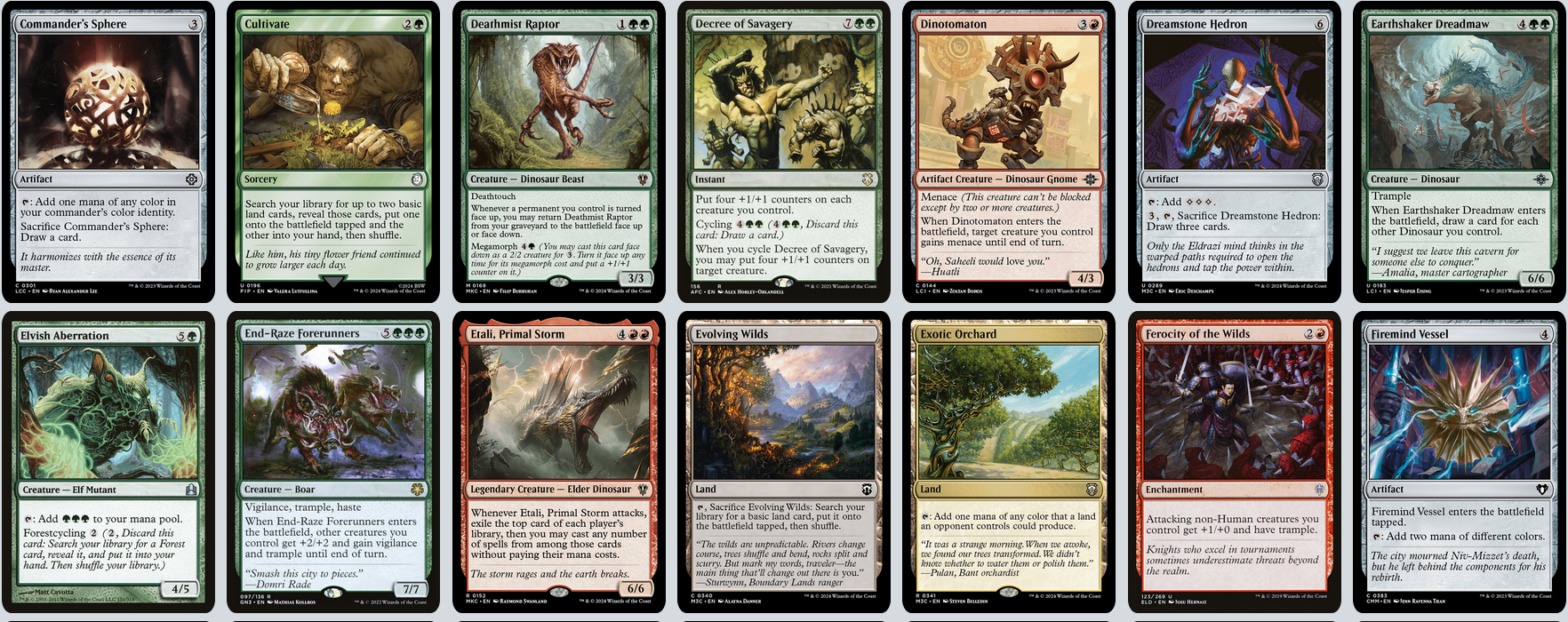 MTG Magic 100-Karten Commander Deck - Zacama, Primal Calamity (Dinosaurier, Elder)