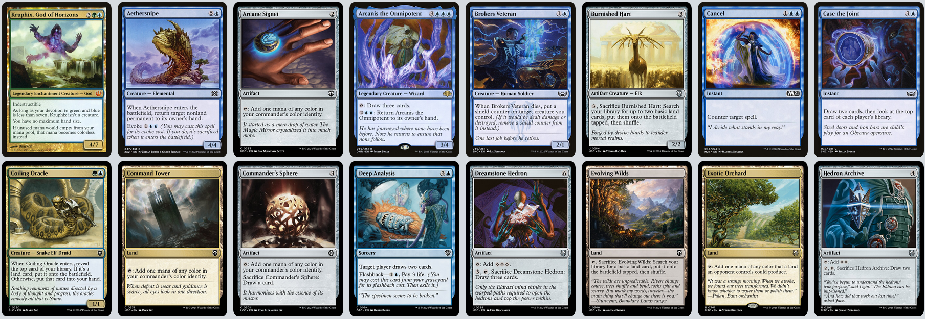 MTG Magic 100-Karten Commander Deck - Kruphix, God of Horizons (Big Mana)