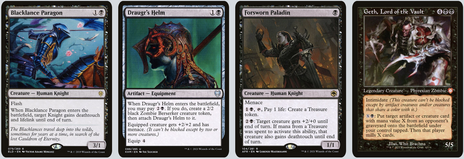 MTG Magic the Gathering 60 Karten Deck - Forsworn Paladin (Black Knights)