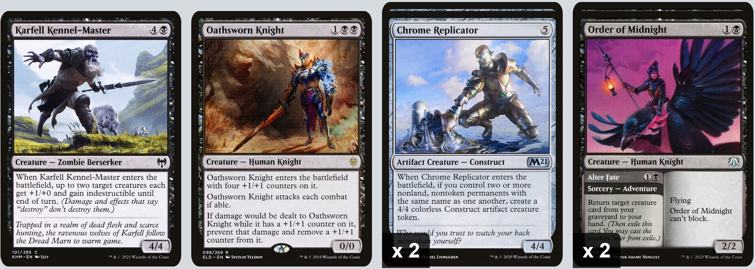MTG Magic the Gathering 60 Karten Deck - Forsworn Paladin (Black Knights)