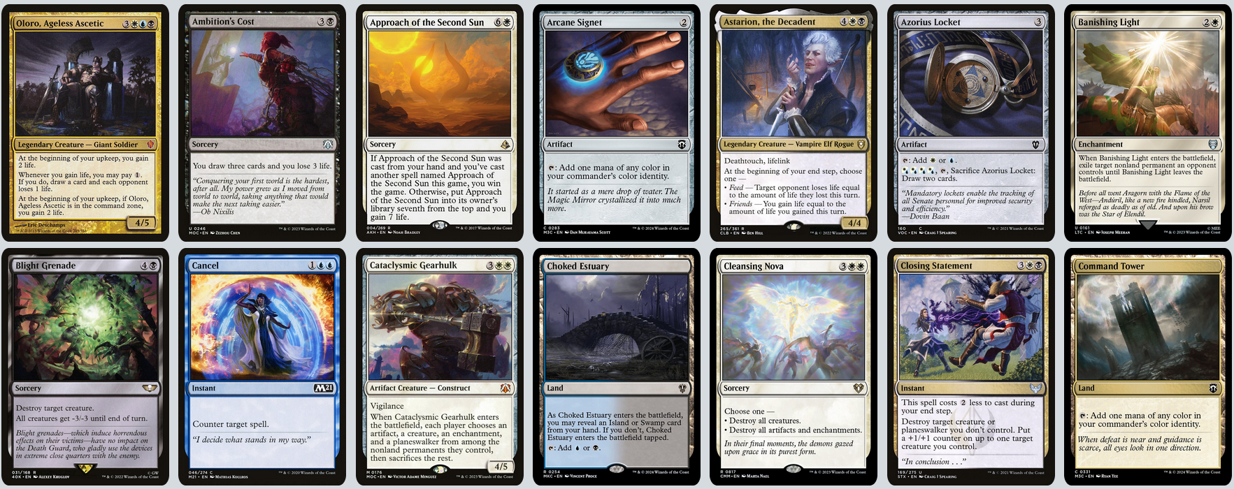 MTG Magic the Gathering Commander Deck - Oloro, Ageless Ascetic (Lifegain, Lebenspunkte)