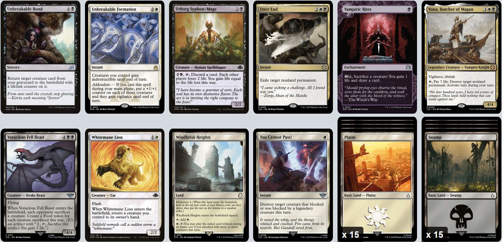 MTG Magic the Gathering Commander Deck - Liesa, Shroud of Dusk (Lifegain, Lifedrain)