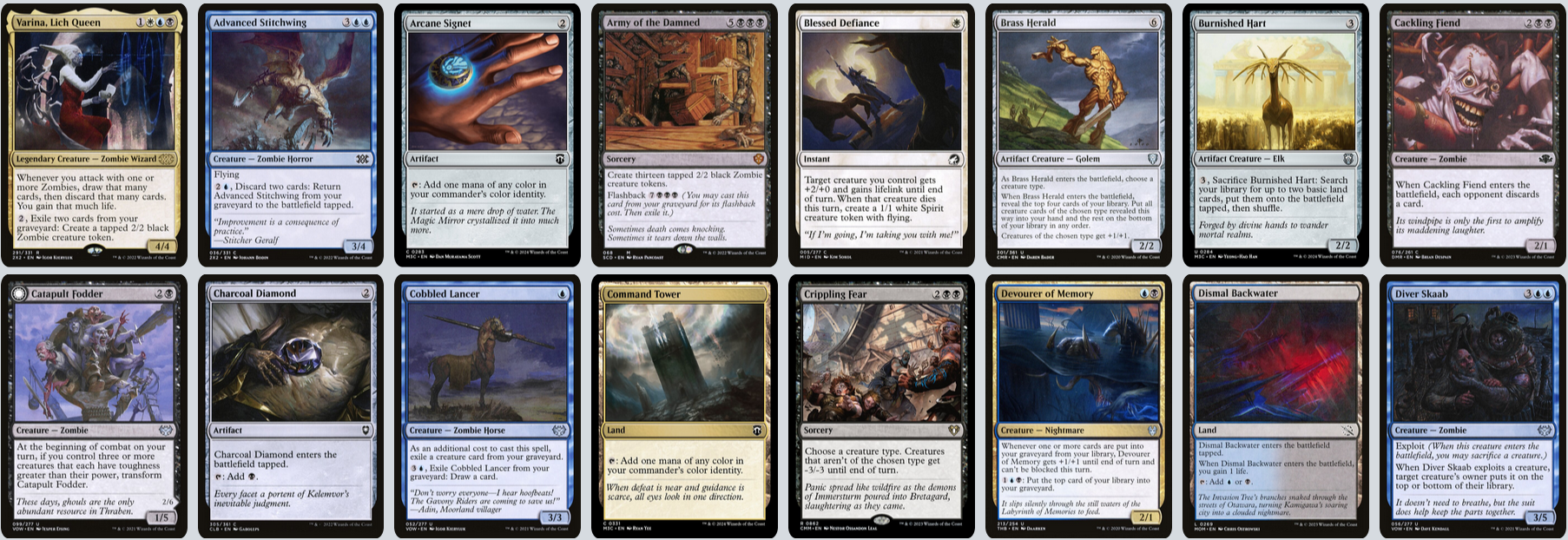 MTG Magic the Gathering Commander Deck - Varina, Lich Queen (Lich Queen)