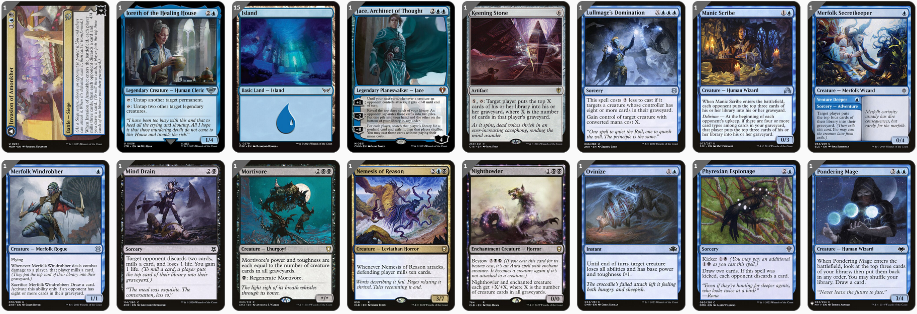 MTG Magic 100-Karten Commander Deck - Phenax, God of Deception (Mill, Friedhof)