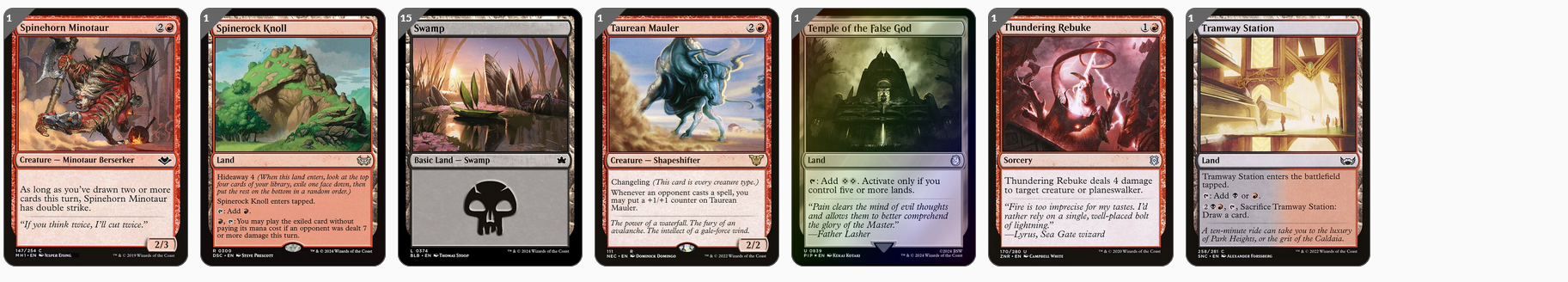 MTG Magic 100-Karten Commander Deck - Sethron, Hurloon General (Minotaurs)