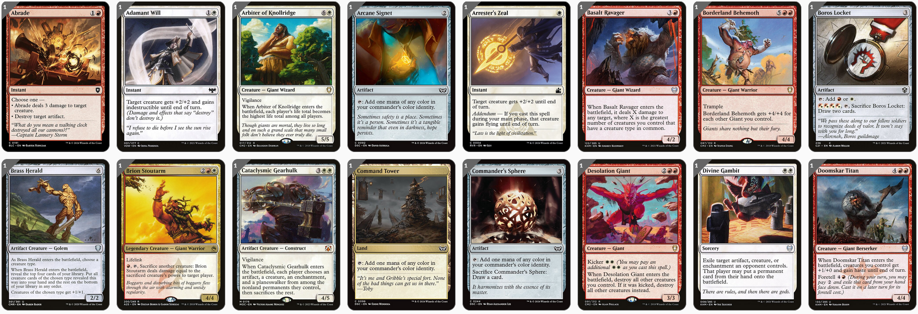 MTG Magic 100-Karten Commander Deck - Kalemne, Disciple of Iroas (Giants)