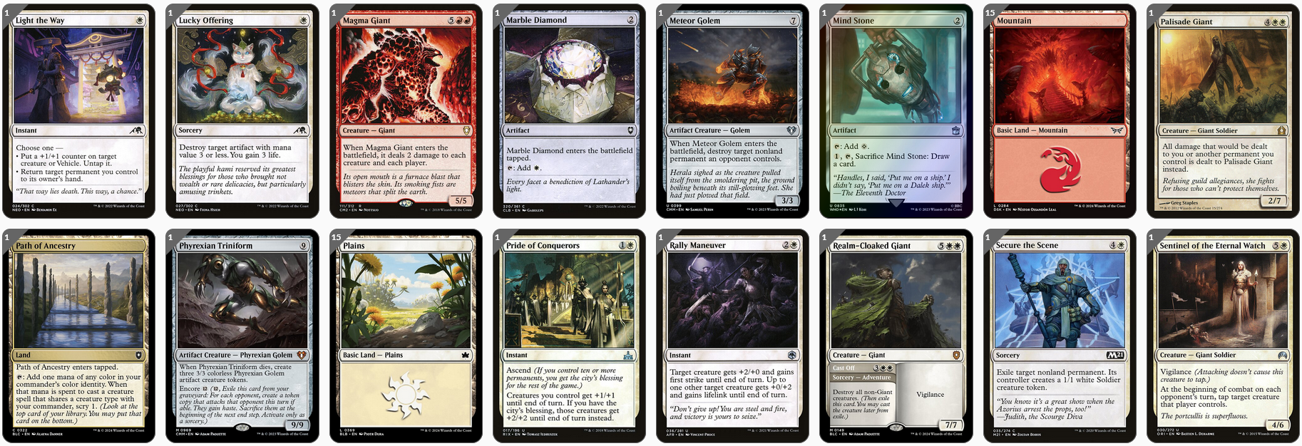 MTG Magic 100-Karten Commander Deck - Kalemne, Disciple of Iroas (Giants)