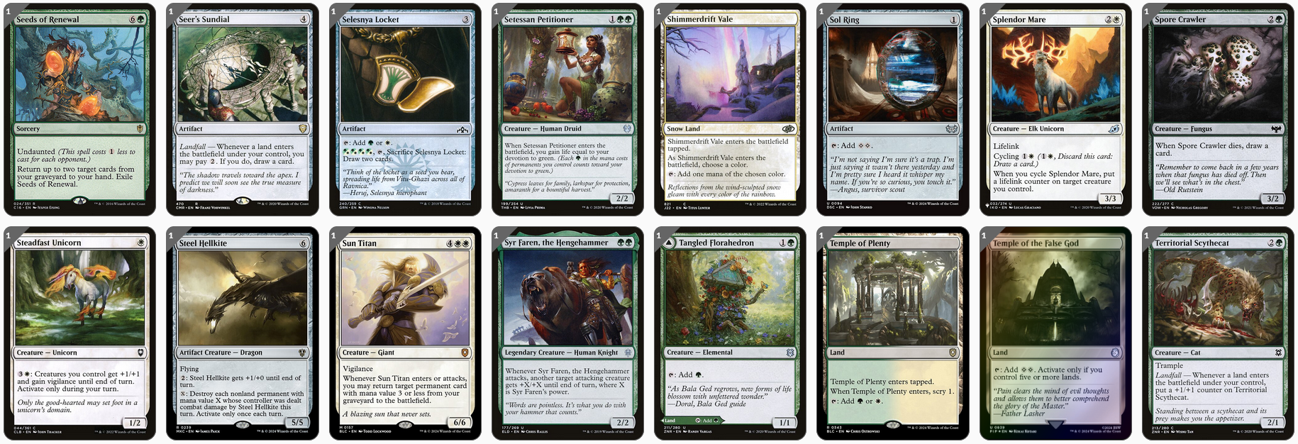MTG Magic 100-Karten Commander Deck - Karametra, God of Harvests (Ramp)