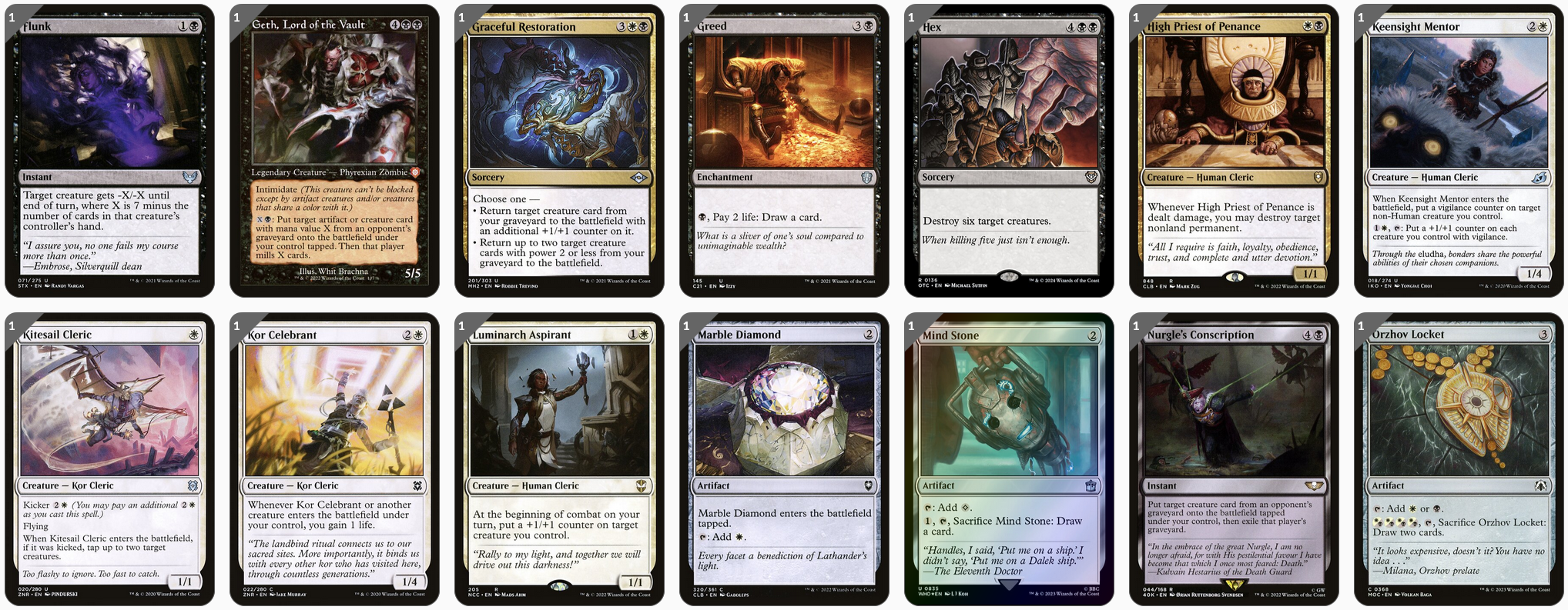 MTG Magic Commander Deck - Orah, Skyclave Hierophant (Clerics)