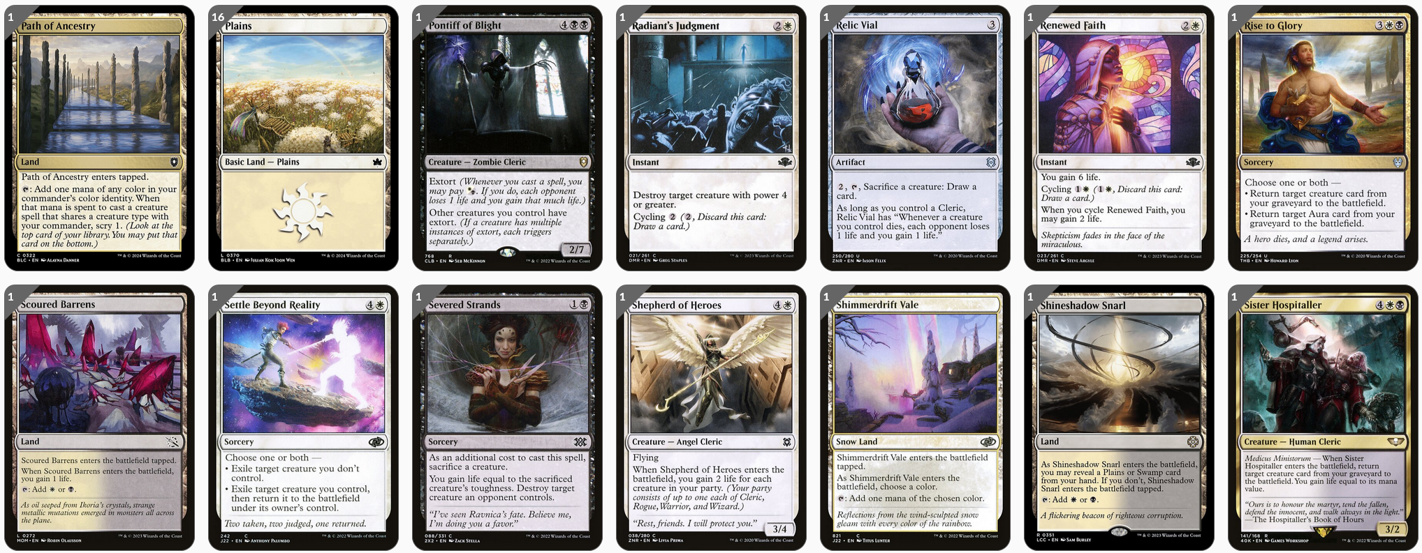 MTG Magic Commander Deck - Orah, Skyclave Hierophant (Clerics)