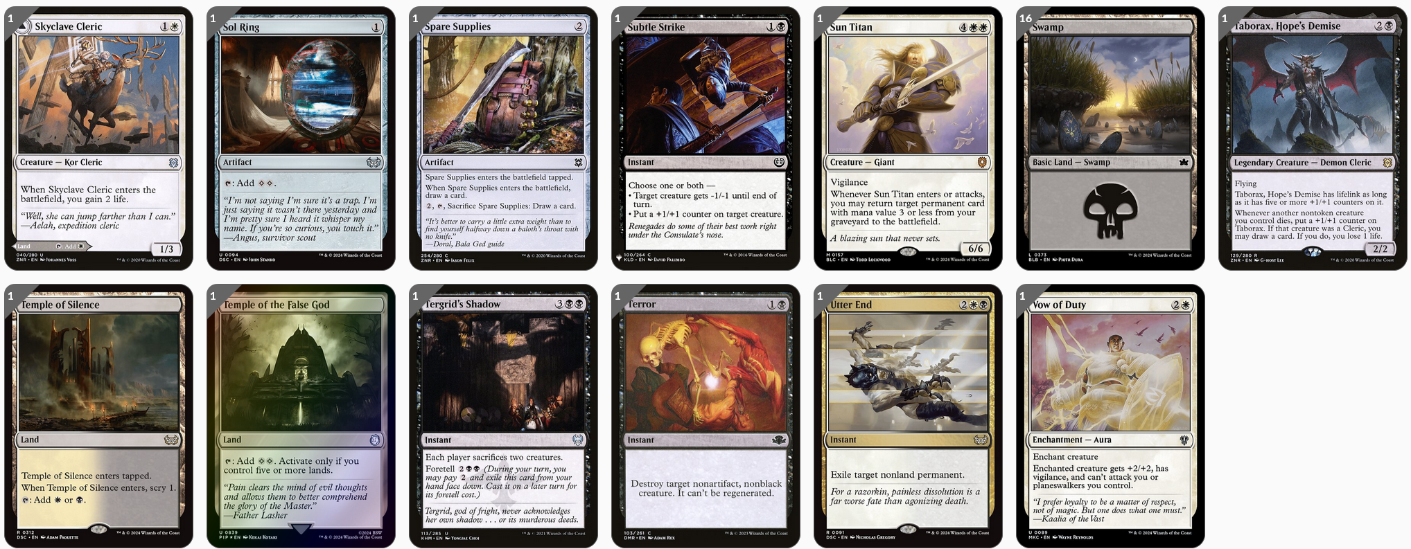 MTG Magic Commander Deck - Orah, Skyclave Hierophant (Clerics)