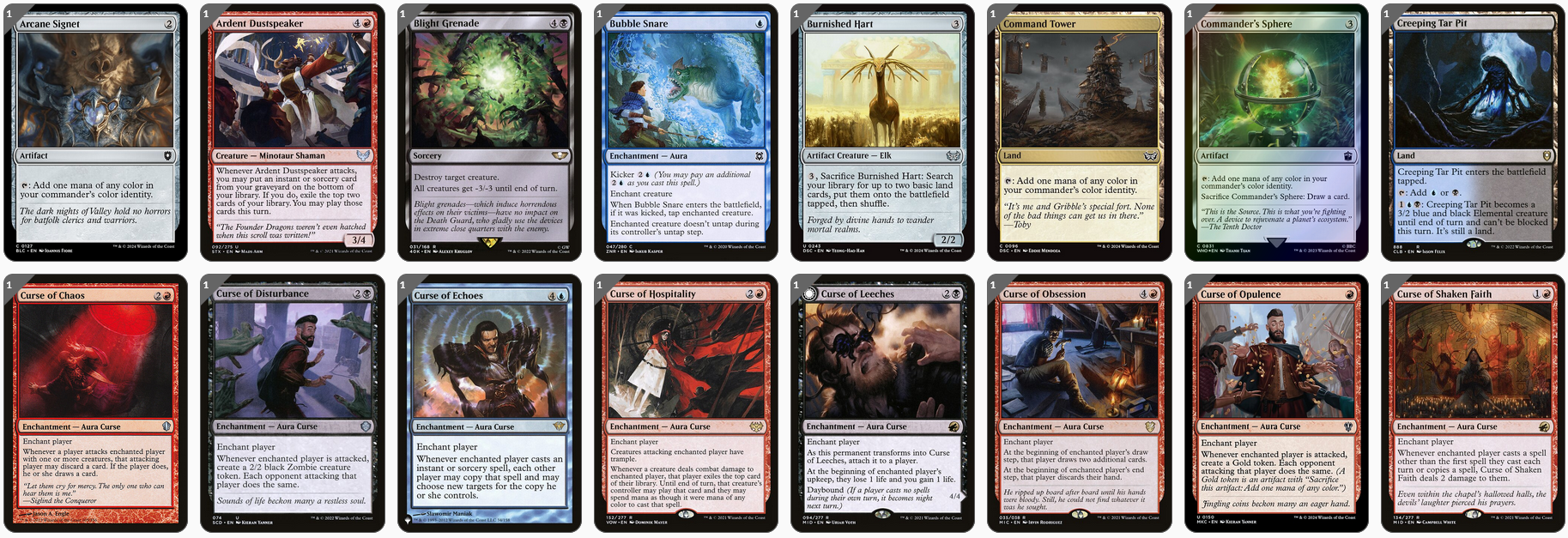 MTG Magic the Gathering Commander Deck - Lynde, Cheerful Tormentor (Curse, Flüche)