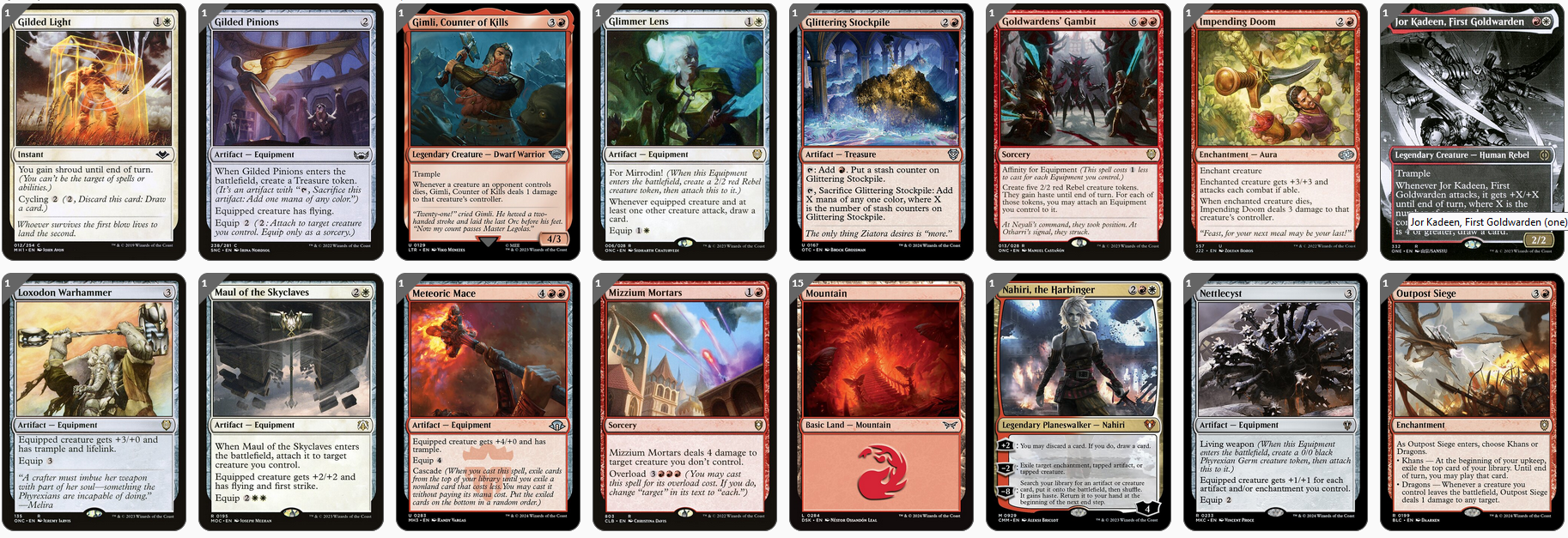 MTG Magic 100-Karten Commander Deck - Koll, the Forgemaster (Ausrüstung, Equipment)