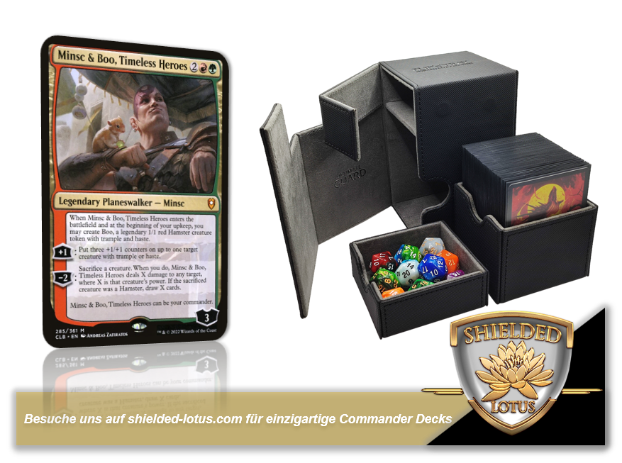 MTG Magic 100-Karten Commander Deck - Minsc & Boo, Timeless Heroes (Hamster Carnage)
