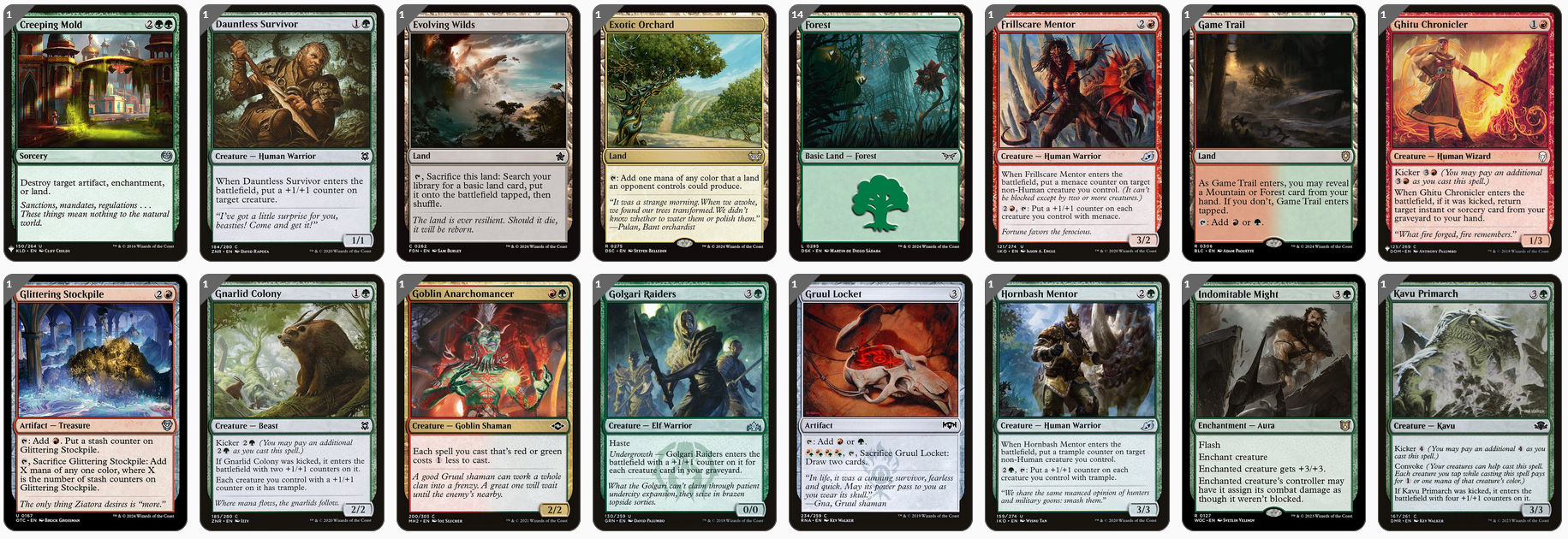 MTG Magic 100-Karten Commander Deck - Hallar, the Firefletcher (Gruul Face Damage)