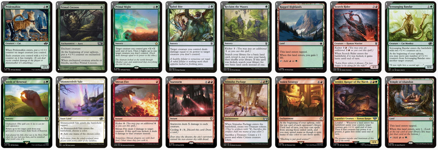 MTG Magic 100-Karten Commander Deck - Hallar, the Firefletcher (Gruul Face Damage)