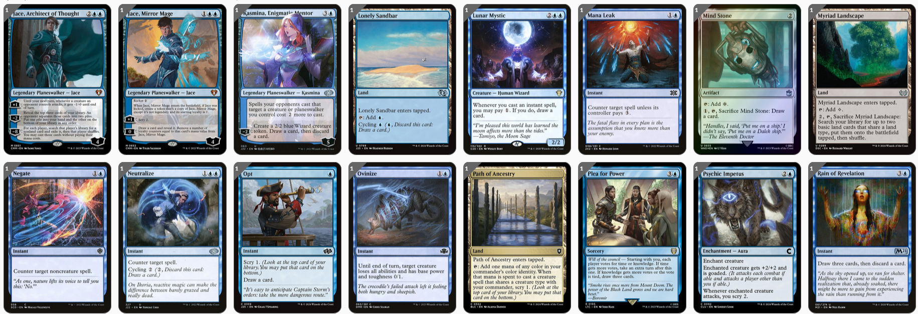 MTG Magic the Gathering Commander Deck - Talrand, Sky Summoner (Spellslinger, Drakes)
