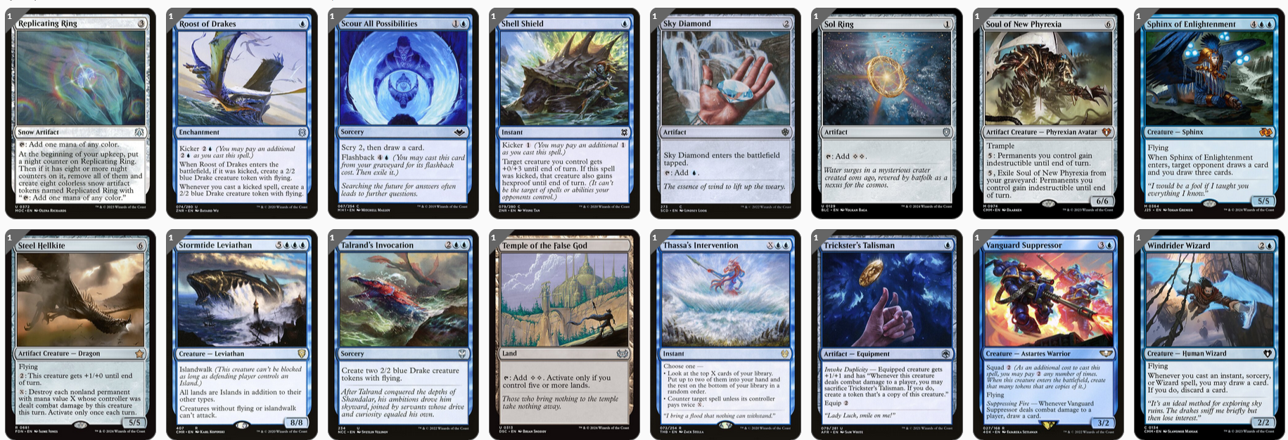 MTG Magic the Gathering Commander Deck - Talrand, Sky Summoner (Spellslinger, Drakes)
