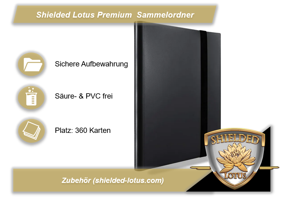 Shielded Lotus - MTG Sammelordner Sammelmappe (360 Karten)