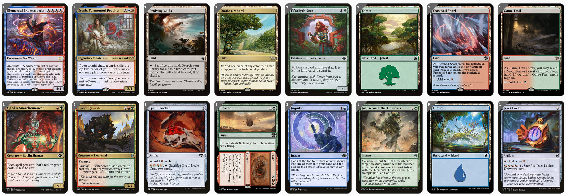 MTG Magic the Gathering Commander Deck - Flubs, the Fool (Landfall)