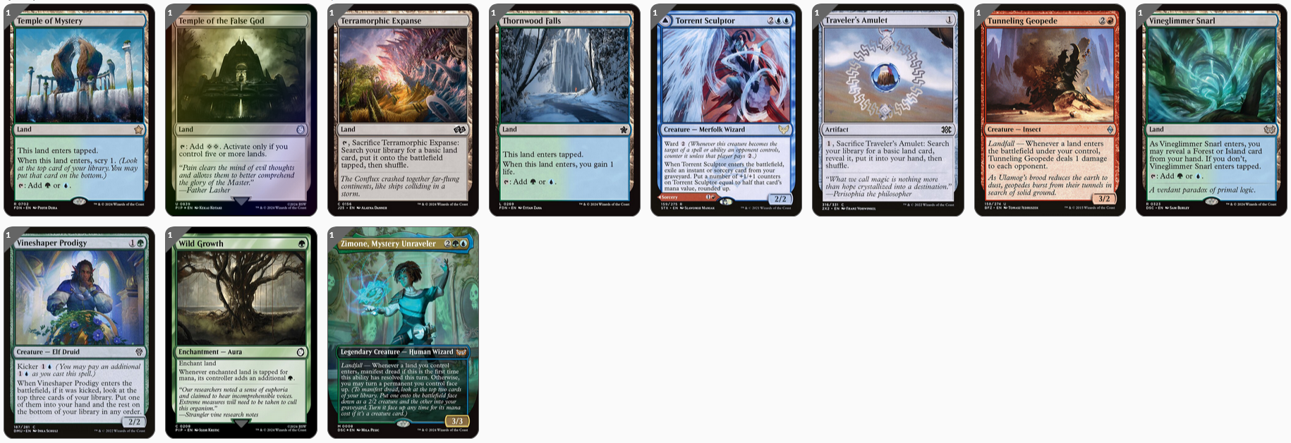 MTG Magic the Gathering Commander Deck - Flubs, the Fool (Landfall)