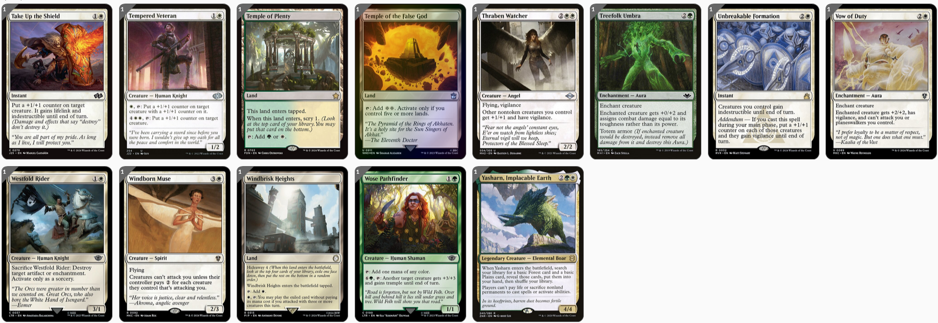 MTG Magic the Gathering Commander Deck - Sigarda, Font of Blessings (Full Protection)